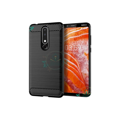 Picture of Spigen cover For Nokia 3.1 Plus Carbon Fiber Back cover Soft Slim Fashion Non-Slip Protective Carbon Fiber Phone Case