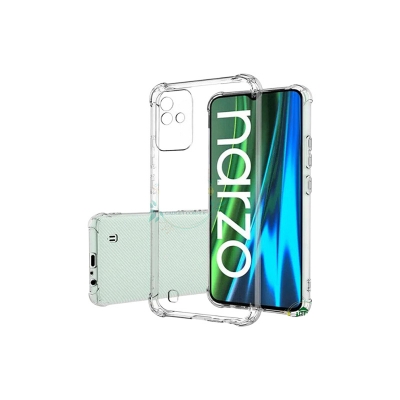 Picture of Transparent back cover For Realme Narzo 50i Luxury transparent Protect Back Cover Soft Case
