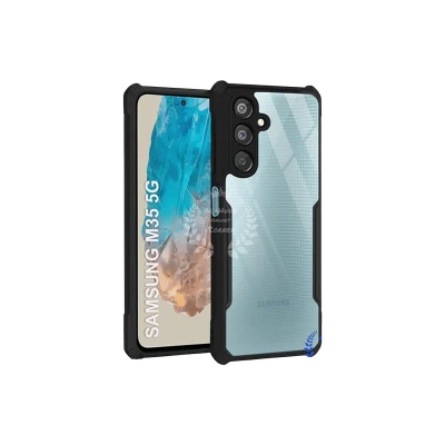 Picture of Xundd Back Cover for Samsung Galaxy M35 5G Transparent Hybrid Hard PC Back Bumper