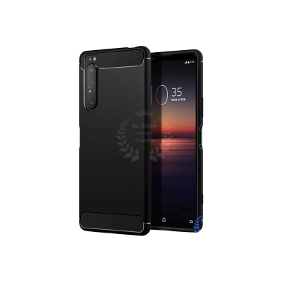 Picture of Spigen cover For Sony Xperia1 II Carbon Fiber Back cover Soft Slim Fashion Non-Slip Protective Carbon Fiber Phone Case