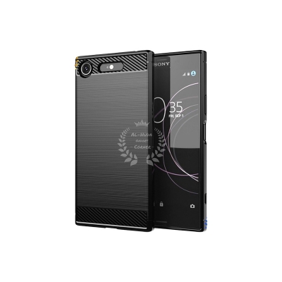 Picture of Spigen cover For Sony Xperia XZ1 Carbon Fiber Back cover Soft Slim Fashion Non-Slip Protective Carbon Fiber Phone Case