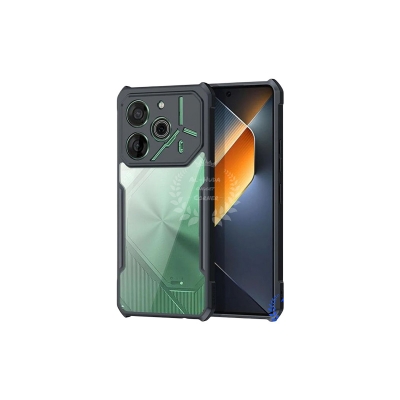 Picture of Xundd Back Cover for Tecno Pova 6 Transparent Hybrid Hard PC Back Bumper