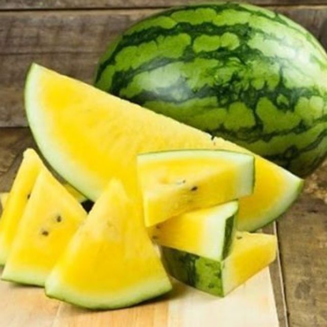 Picture of Rare Huangxiao Fu small yellow watermelon bonsai Seeds 10 pcs healthy vegetable bonsais- 10Pcs seeds