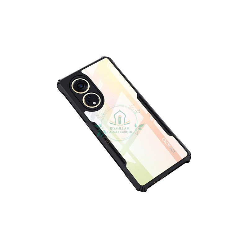 Picture of Xundd Back Cover for Oppo Reno8 T 5G / Oppo A1 Pro 5G Transparent Hybrid Hard PC Back Bumper