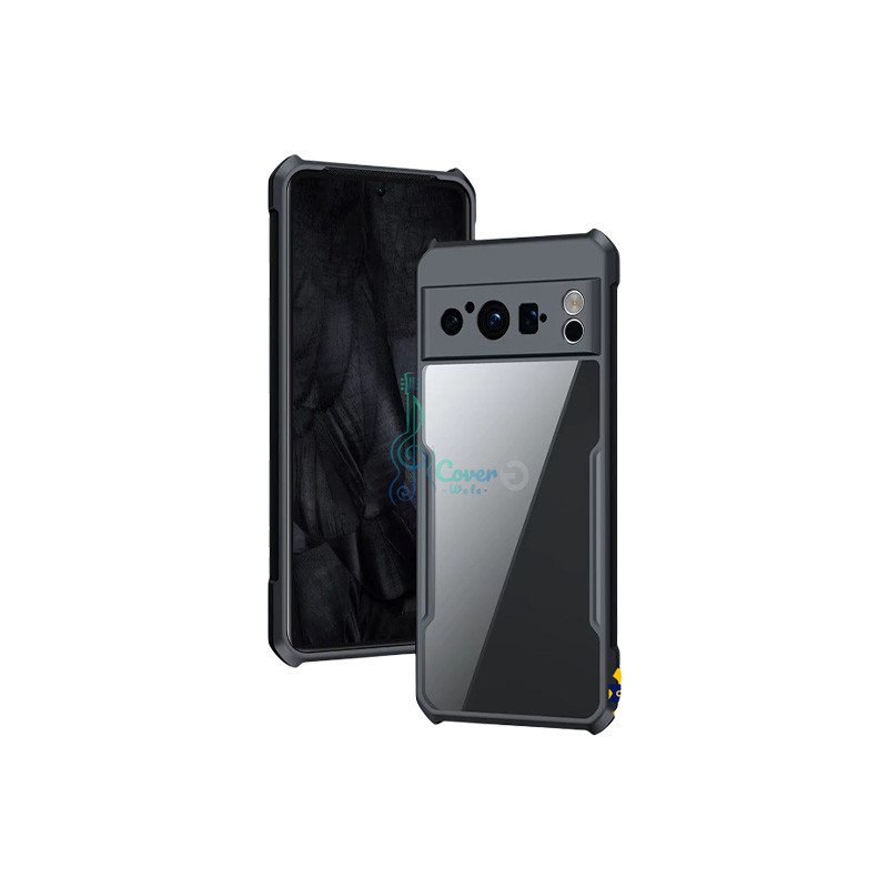 Picture of Xundd Back Cover for Google Pixel 8 Pro 5G Transparent Hybrid Hard PC Back Bumper