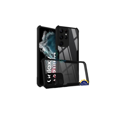 Picture of Xundd Back Cover for Samsung Galaxy S22 Ultra 5G Transparent Hybrid Hard PC Back Bumper