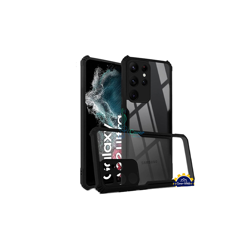 Picture of Xundd Back Cover for Samsung Galaxy S22 Ultra 5G Transparent Hybrid Hard PC Back Bumper