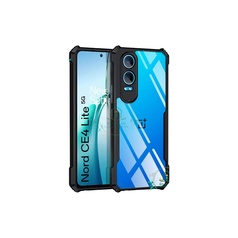 Picture of Xundd Back Cover for OnePlus Nord CE4 Lite 5G / 1+ Nord CE4 Lite 5G Transparent Hybrid Hard PC Back Bumper