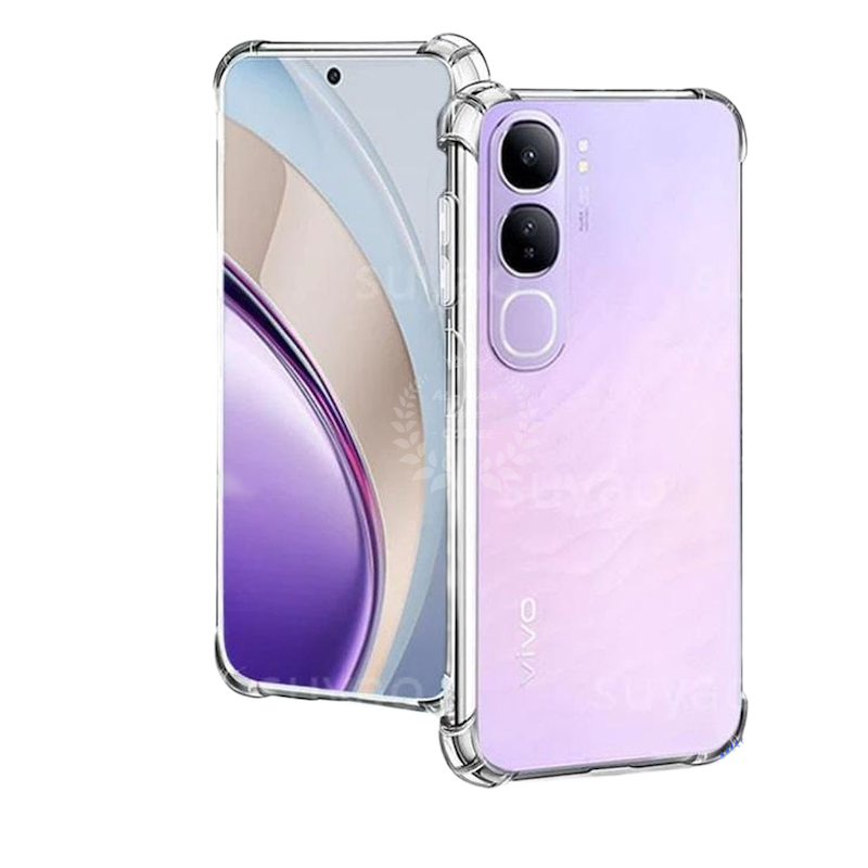 Picture of Transparent back cover For Vivo V40 Lite 5G Luxury transparent Protect Back Cover Soft Case
