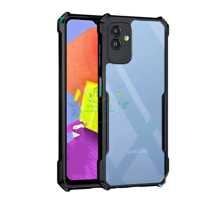 Picture of Xundd Back Cover for Samsung Galaxy A04 4G / Samsung Galaxy M13 5G Transparent Hybrid Hard PC Back Bumper