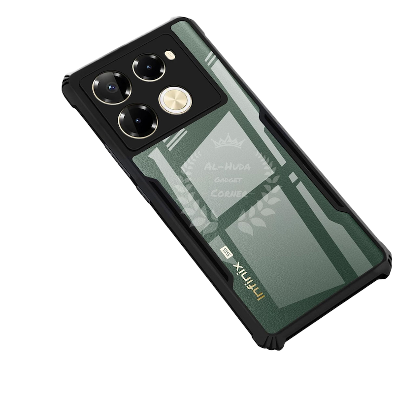 Picture of Xundd Back Cover for Infinix Note 40 Pro 5G Transparent Hybrid Hard PC Back Bumper