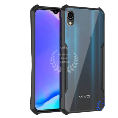 Picture of Xundd Back Cover for Vivo Y90 / Vivo Y91C / Vivo Y01S Transparent Hybrid Hard PC Back Bumper