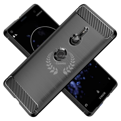Picture of Spigen cover For Sony Xperia XZ3 Carbon Fiber Back cover Soft Slim Fashion Non-Slip Protective Carbon Fiber Phone Case