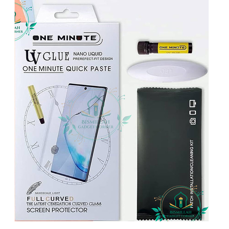 Picture of Premium UV Tempered Glass For Huawei Mate 40 Pro Screen Protector Curved with Liquid Glue and UV Light -Transparent Clear