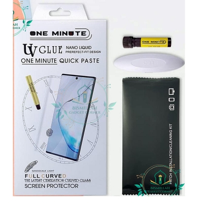 Picture of Premium UV Tempered Glass For Xiaomi Redmi Note 13 Pro+ / Xiaomi Redmi Note 13 Pro plus Screen Protector Curved with Liquid Glue and UV Light -Transparent Clear