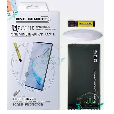 Picture of Premium UV Tempered Glass For Samsung Galaxy S8 Plus / Samsung Galaxy S8+ Screen Protector Curved with Liquid Glue and UV Light -Transparent Clear