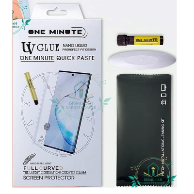 Picture of Premium UV Tempered Glass For Xiaomi Mi 13 Lite 5G Screen Protector Curved with Liquid Glue and UV Light -Transparent Clear