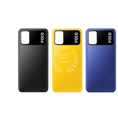 Picture of For Xiaomi Poco M3 Battery Cover Back  Rear Door Housing Case POCO M3 Back Panel PocoM3 Battery Cover