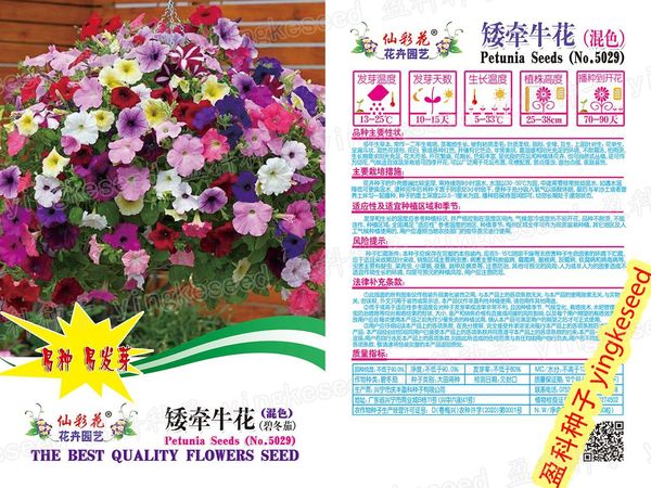 Picture of Multicolor Petunia SeedS Intake Packet - 400pcs Seeds (China Global Seeds)