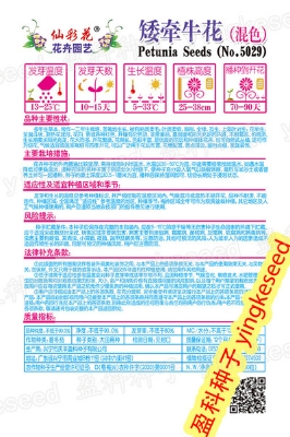 Picture of Global All Season Petunia Seeds Imported Packet- 400+pcs 