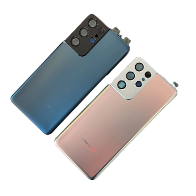 Picture of Backshell Battery Back Door Housing for Samsung Galaxy S21 Ultra Back Housing Door with Camera Glass Lens