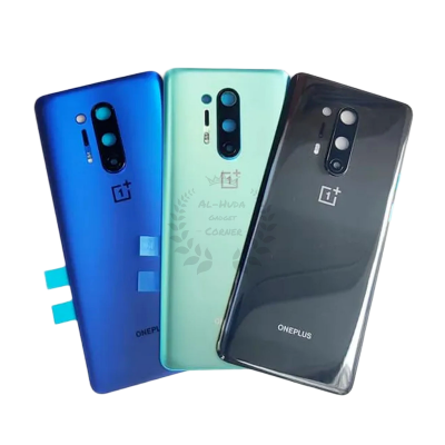 Picture of Original For OnePlus 8 Pro Battery Cover Door Back Housing Rear Case For OnePlus 8 Pro Battery Door Replacement Parts + Camera Lens