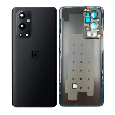 Picture of Replacement Backshell Glass Panel for OnePlus 9 Pro Battery Back Door Housing - Black