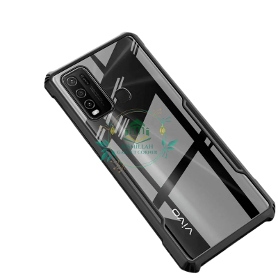Picture of back cover For Vivo Y30 / Vivo Y50 / Vivo Y30i Edge-Reinforced Shockproof Cushion Back Clear Hybrid Transparent Hard Cover Casing