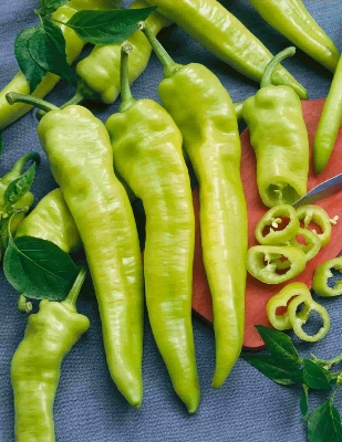 Picture of Imported Sweet Big Banana Green Chilly Seeds - 30 Pieces seeds