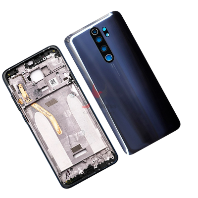 Picture of For Xiaomi Redmi Note 8 Pro Middle Frame Supporting Plate Housing Frame Bezel+Battery Back Cover Glass+Camera Lens Replace
