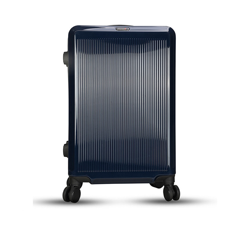 Picture of Travello 24 Inch Royal Zipper Unbreakable Body More Capacity Water Resistant Aluminum Luggage- Trolley Dark Blue