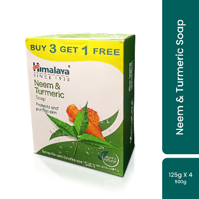 Picture of Himalaya Neem & Turmeric Soap 125 gm B3 G1 FREE