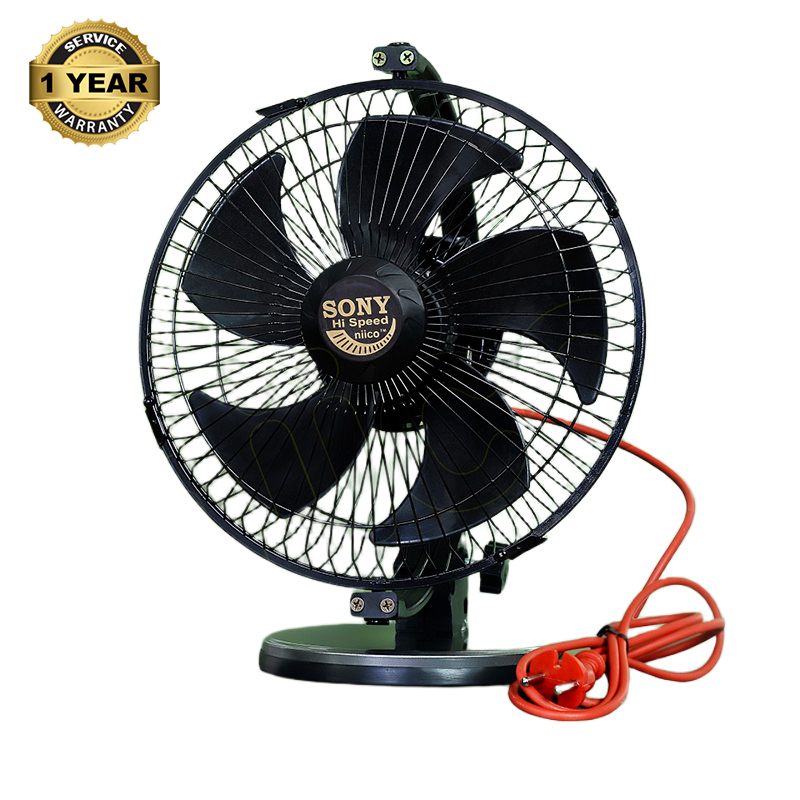 Picture of Sony High Speed niico Fan Color-Black 5 pakha ( 9")-Steel Stand