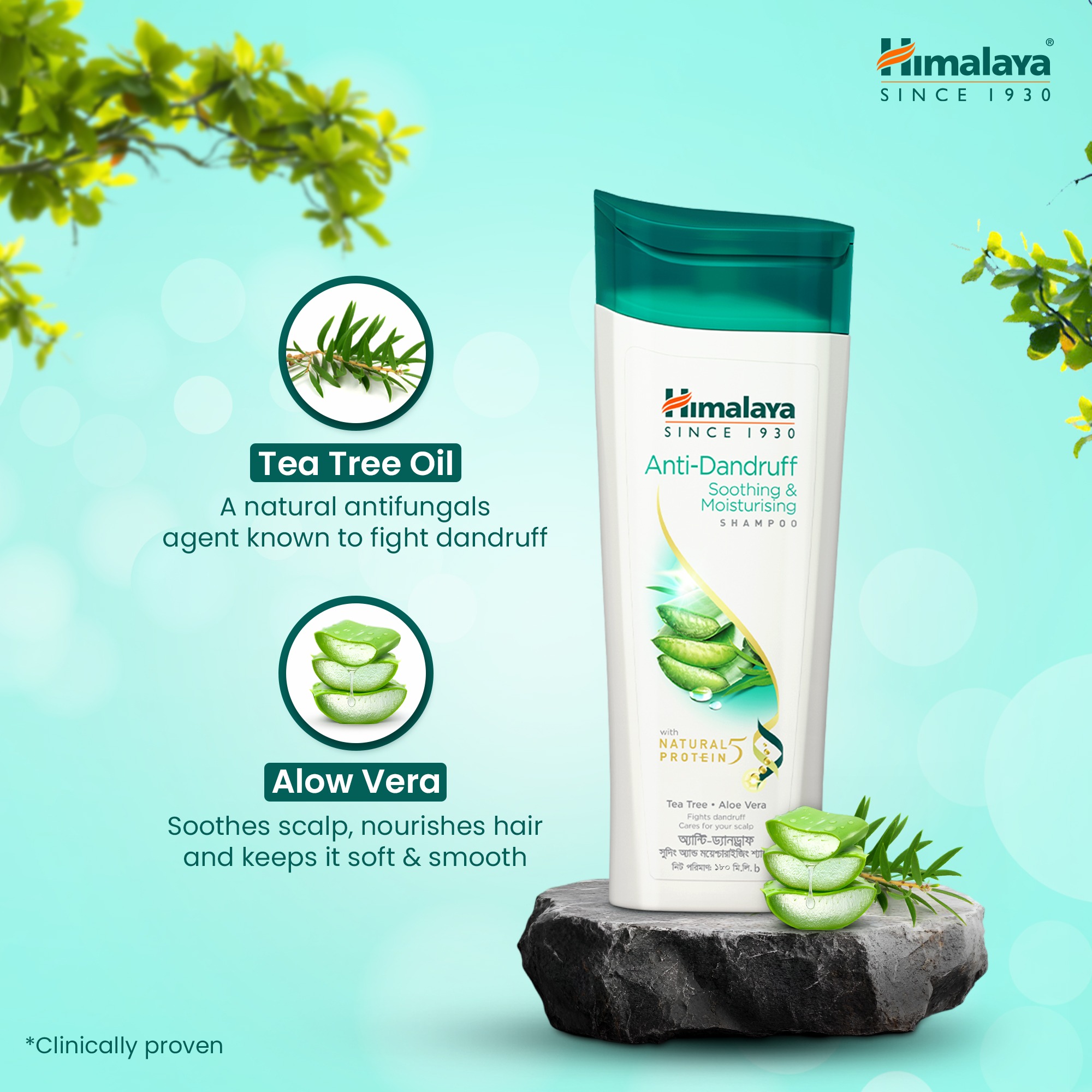 Picture of Himalaya Anti Dandruff Shampoo Soothing & Moisturizing- 180 ml (Buy 1 Get 1 Free)