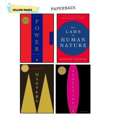 Picture of The Robert Greene 4 Books Set (Mastery, The Laws of Human Nature, The Art of Seduction & 48 Laws of Power) Yellow - Paperback