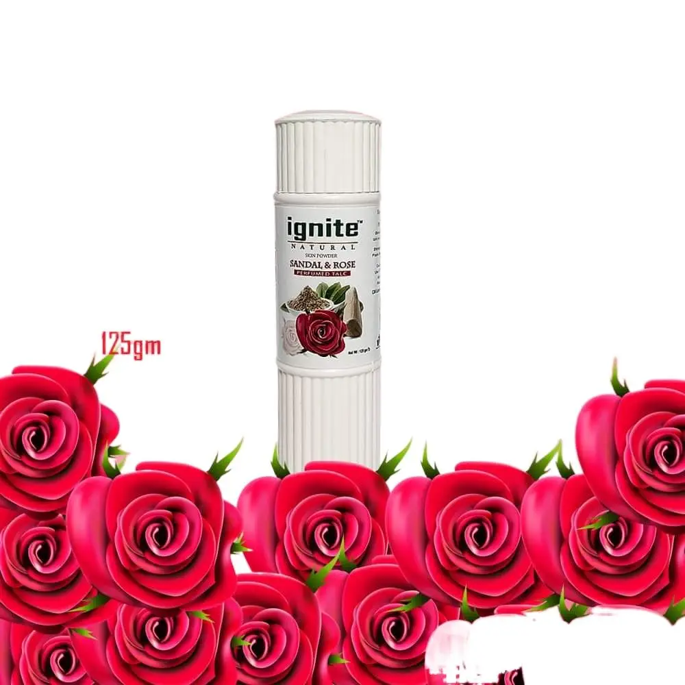 Picture of Indian product SANDAL AND ROSE talcum powder - 125 gm