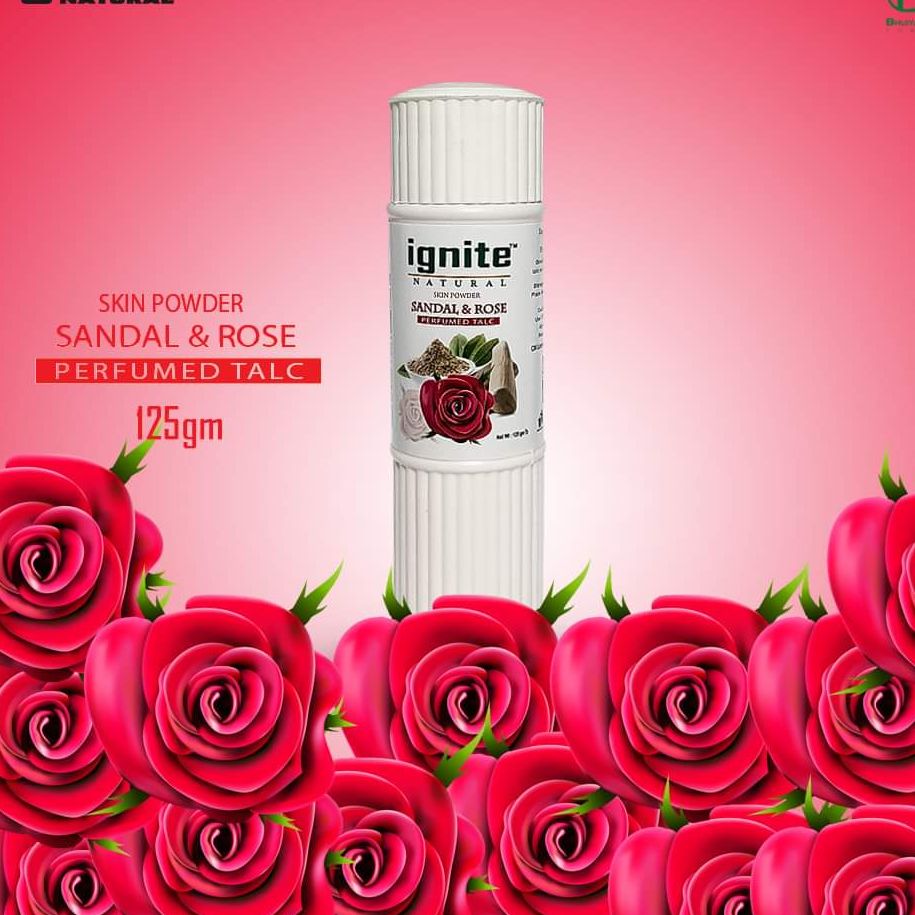Picture of Indian product SANDAL AND ROSE talcum powder - 125 gm