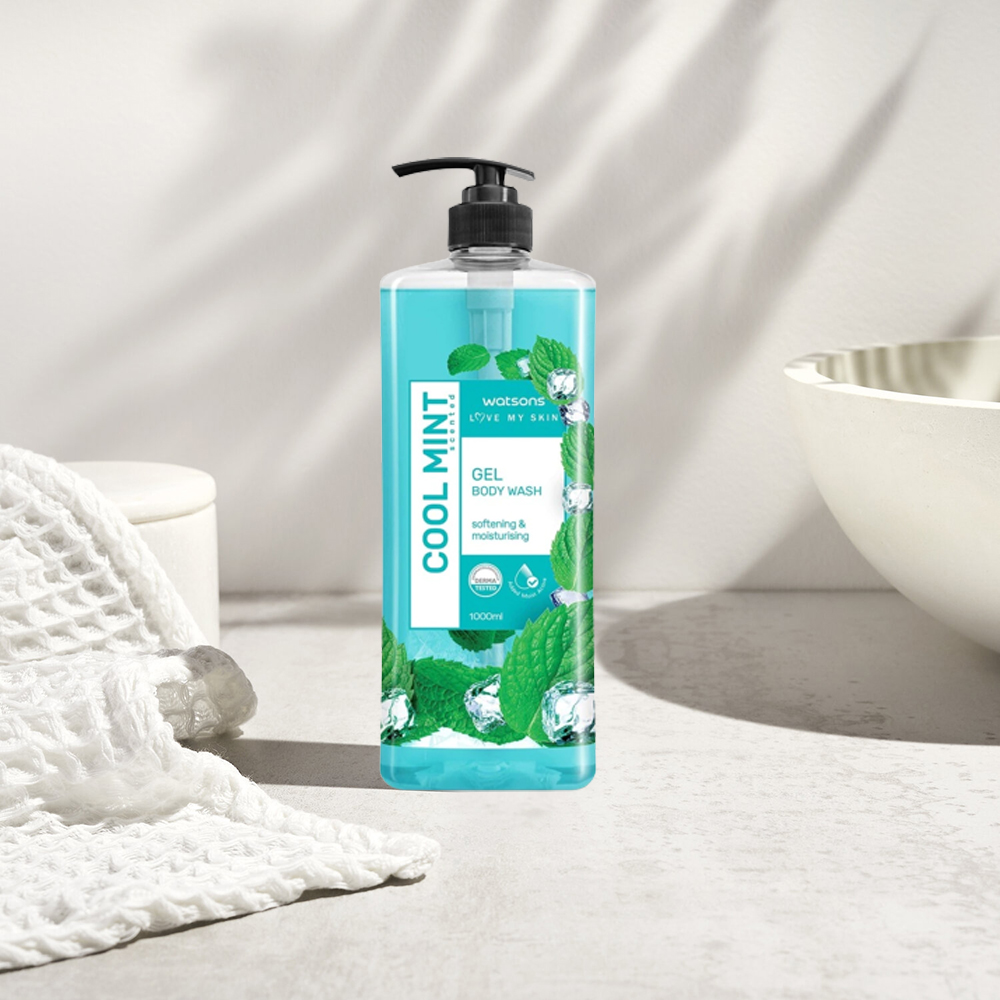 Picture of International Thailand Body wash Watsons COOL MINT Shower gel for male/ female - 1000 ml