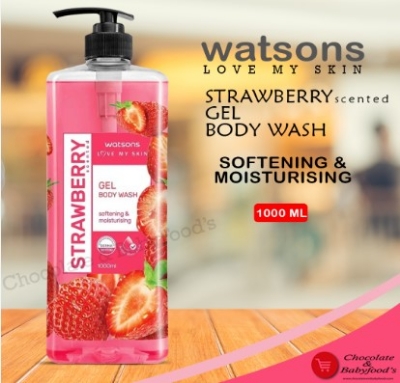Picture of International Thailand Body wash Watsons STRAWBERRY Shower gel  for male/ female - 1000 ml