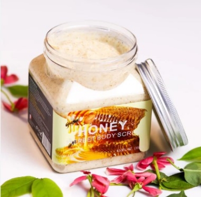 Picture of International Body care product Wokali HONEY body scrub for male female - 350 ml