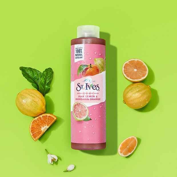 Picture of International USA product ST Ives PINK LEMON & MANDARIN ORANGE Shower gel body wash used for Male/ female - 650 ml