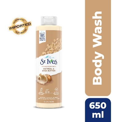 Picture of International USA product ST Ives OATMEAL & SHEA BUTTER Shower gel body wash used for Male/ female - 650 ml