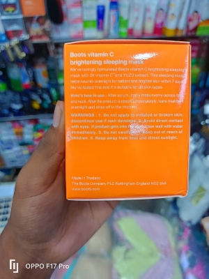 Picture of International Thailand products Boots Vitamin C Brightening Sleeping Mask 50ml
