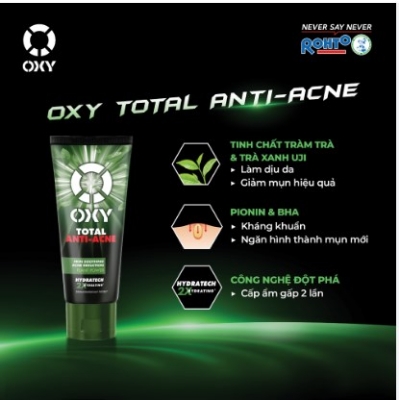 Picture of International Japan product Skin care OXY Total Anti Acne face wash used for male - 100 gm