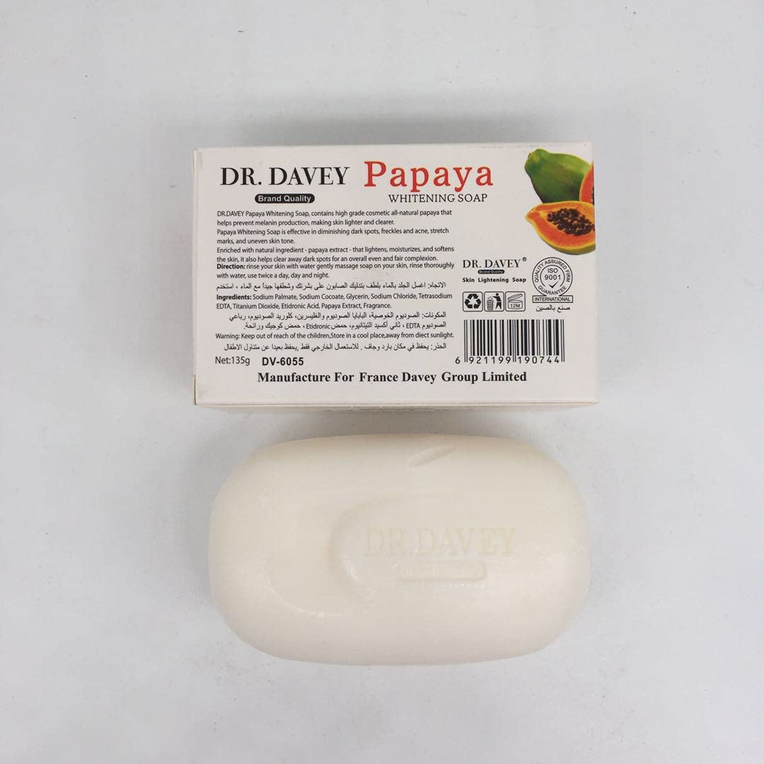 Picture of International PRC product skin care DR. Davey papaya whitening soap used for male female - 135 gm