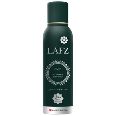 Picture of International Indian product Body spray perty scent LAFZ Omid used for male - 100 gm