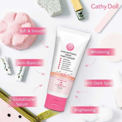 Picture of International Thailand product Skin care Cathy Doll Aura Whitening Serum Foam cleanser - 100 ml