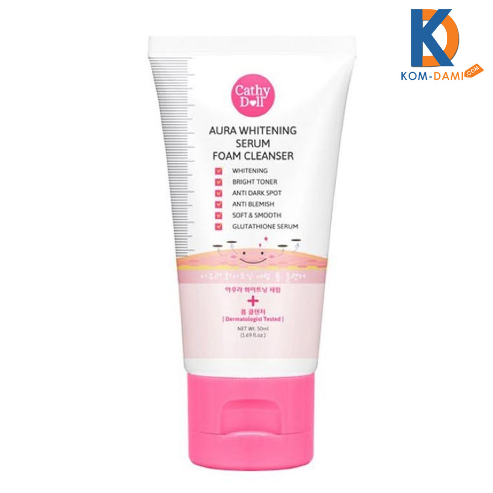 Picture of International Thailand product Skin care Cathy Doll Aura Whitening Serum Foam cleanser - 100 ml