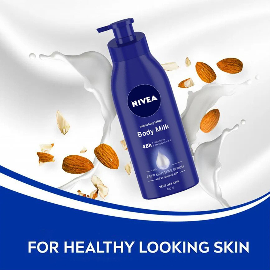 Picture of International Indian product Nivea Intensive Moisture Body Milk Body Lotion used for male/ female - 400 ml