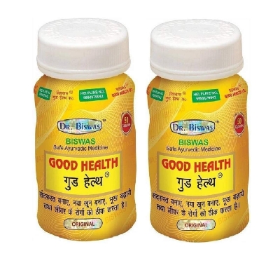 Picture of Good Health Dr Biswas Healthcare Ayurvedic Capsules, Pack Of 2 (50 Tab X 2) | 100 Count